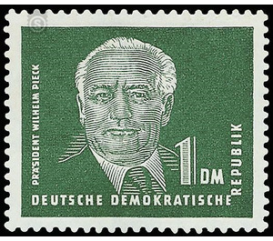 Postage stamps: President Wilhelm Pieck  - Germany / German Democratic Republic 1952 - 100 Pfennig