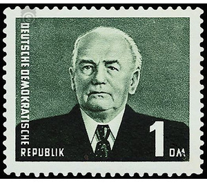 Postage stamps: President Wilhelm Pieck  - Germany / German Democratic Republic 1958 - 100 Pfennig