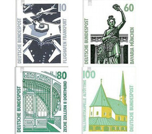 postage stamps sights  - Germany / Federal Republic of Germany 1991 Set