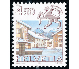 Postal stamp - Capricorn  - Switzerland 1984 - 450 Rappen