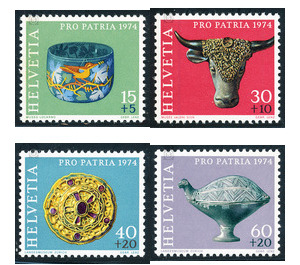 Postal stamp Folklore - Gansabhauet  - Switzerland 1974 Set