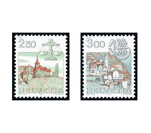 Postal stamp - Libra  - Switzerland 1985 Set