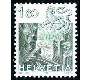 Postal stamp - lion  - Switzerland 1983 - 180 Rappen
