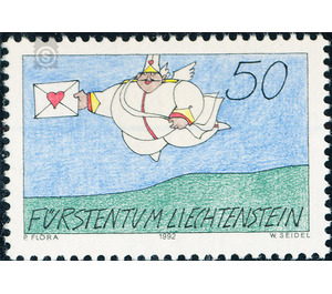 Postillion d'Amour  - Liechtenstein 1992 - 50 Rappen