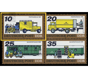 Posttransport earlier and today  - Germany / German Democratic Republic 1978 - 10 Pfennig