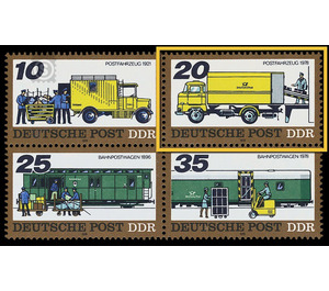 Posttransport earlier and today  - Germany / German Democratic Republic 1978 - 20 Pfennig