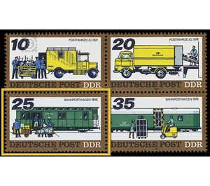 Posttransport earlier and today  - Germany / German Democratic Republic 1978 - 25 Pfennig