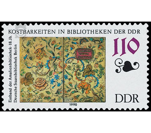 Presentation of the exhibits from the German State Library, Berlin  - Germany / German Democratic Republic 1990 - 110 Pfennig