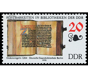 Presentation of the exhibits from the German State Library, Berlin  - Germany / German Democratic Republic 1990 - 20 Pfennig