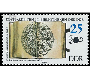 Presentation of the exhibits from the German State Library, Berlin  - Germany / German Democratic Republic 1990 - 25 Pfennig