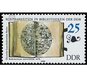 Presentation of the exhibits from the German State Library, Berlin  - Germany / German Democratic Republic 1990 - 25 Pfennig