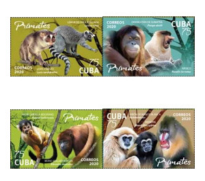 Primates (2020) - Caribbean / Cuba 2020 Set