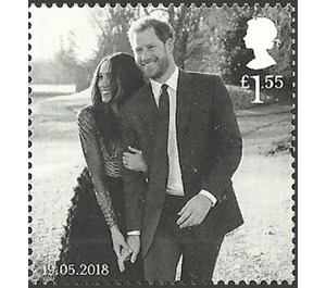 Prince Harry & Meghan B&W Photo - United Kingdom 2018 - 1.55