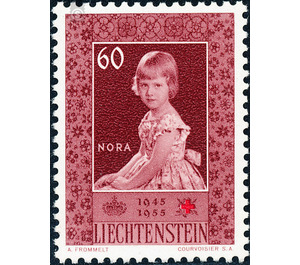Princes and princesses  - Liechtenstein 1955 - 60 Rappen