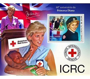 Princess Diana (1961-1997) - Central Africa / Sao Tome and Principe 2021