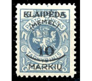 Print I on officiel stamp - Germany / Old German States / Memel Territory 1923 - 10