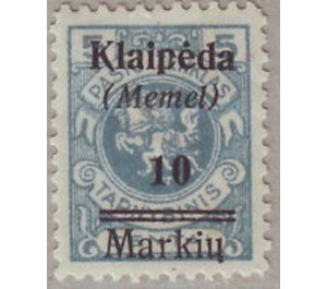 Print II on officiel stamp - Germany / Old German States / Memel Territory 1923 - 10