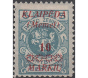 Print III on officiel stamp - Germany / Old German States / Memel Territory 1923 - 10