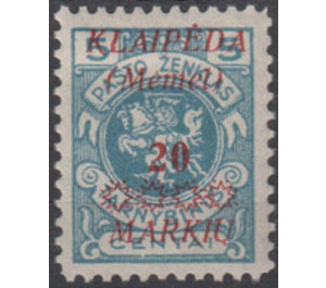 Print III on officiel stamp - Germany / Old German States / Memel Territory 1923 - 20