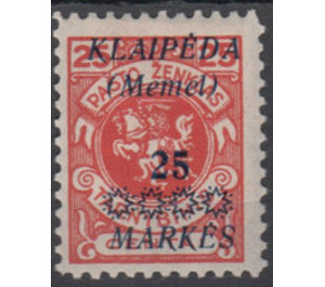 Print III on officiel stamp - Germany / Old German States / Memel Territory 1923 - 25