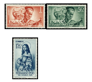 Pro-Children 1966 - Central Africa / Equatorial Guinea  / Fernando Po 1966 Set