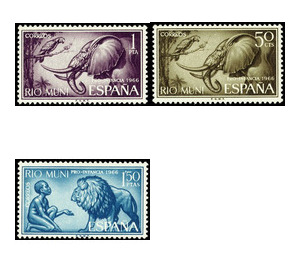 Pro-Children 1966 - Central Africa / Equatorial Guinea  / Rio Muni 1966 Set