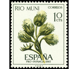 Pro infancia. Ageratum conyzoides. - Central Africa / Equatorial Guinea  / Rio Muni 1967 - 10