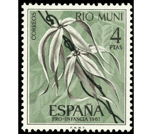 Pro infancia. Cananga odorata. - Central Africa / Equatorial Guinea  / Rio Muni 1967 - 4