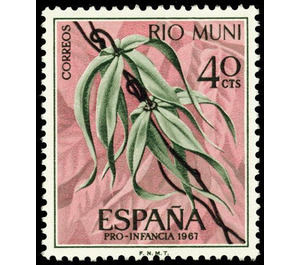 Pro infancia. Cananga odorata. - Central Africa / Equatorial Guinea  / Rio Muni 1967 - 40