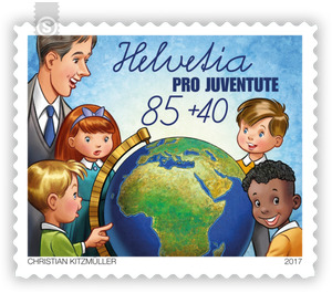 Pro Juventute Series "Schooldays" - Geography  - Switzerland 2017 - 85 Rappen