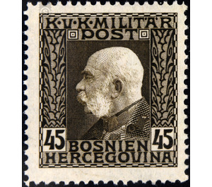 profile  - Austria / k.u.k. monarchy / Bosnia Herzegovina 1912 - 45 Heller