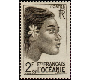 Profile vahiné - Polynesia / French Oceania 1948 - 2