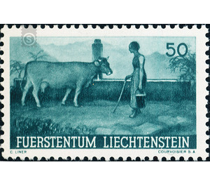 Promotion of agriculture  - Liechtenstein 1941 - 50 Rappen