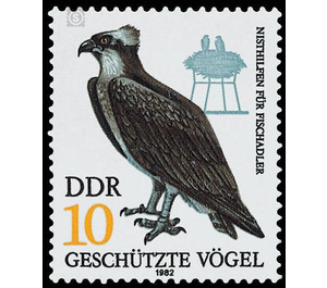 Protected birds of prey  - Germany / German Democratic Republic 1982 - 10 Pfennig