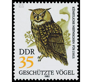 Protected birds of prey  - Germany / German Democratic Republic 1982 - 35 Pfennig