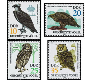 Protected birds of prey  - Germany / German Democratic Republic 1982 Set