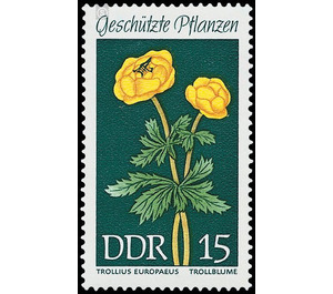 Protected native plants  - Germany / German Democratic Republic 1969 - 15 Pfennig