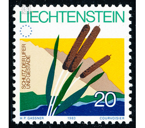 Protects the shore landscape  - Liechtenstein 1983 - 20 Rappen