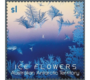 Purple-blue Ice Flower - Australian Antarctic Territory 2016 - 1
