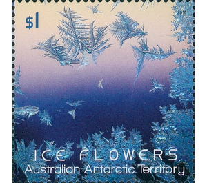 Purple-blue Ice Flower Embossed With Foil Application - Australian Antarctic Territory 2016 - 1