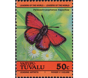 Purple-edged Copper (Palaeochrysophanus hippothoe) - Polynesia / Tuvalu, Vaitupu 1985