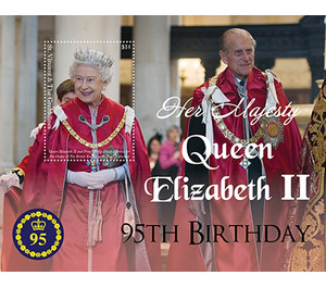 Queen Elizabeth II, 95th Birthday - Caribbean / Saint Vincent and The Grenadines 2021
