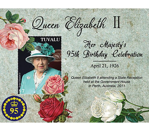 Queen Elizabeth II, 95th Birthday - Polynesia / Tuvalu 2021