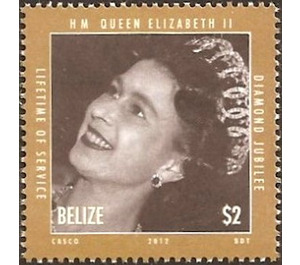 Queen Elizabeth II, Diamond Jubilee - Central America / Belize 2012 - 2