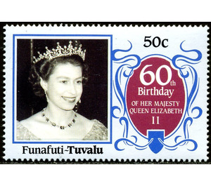 Queen Elizabeth II - Polynesia / Tuvalu, Funafuti 1986