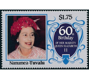 Queen Elizabeth II - Polynesia / Tuvalu, Nanumea 1986