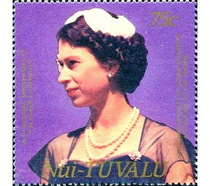 Queen Elizabeth II - Polynesia / Tuvalu, Nui 1987