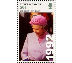 Queen Elizabeth II visits Germany (1992) - Caribbean / Turks and Caicos Islands 2015 - 50