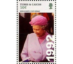 Queen Elizabeth II visits Germany (1992) - Caribbean / Turks and Caicos Islands 2015 - 50