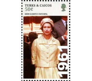 Queen Elizabeth II visits Nepal (1961) - Caribbean / Turks and Caicos Islands 2015 - 50